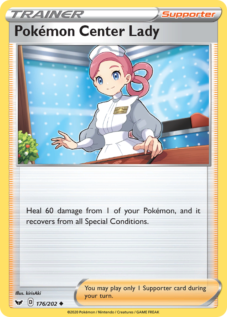 Pokemon Center Lady — SWSH01: Sword & Shield Base Set #176/202
