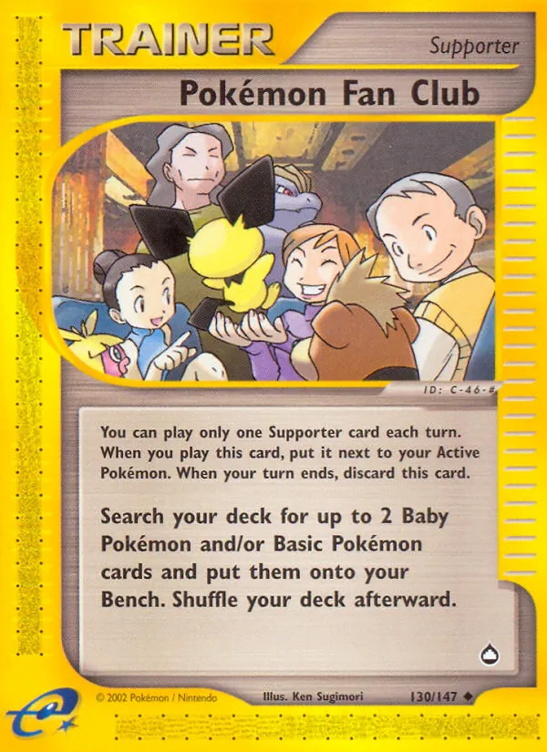 Pokemon Fan Club — Aquapolis #130/147
