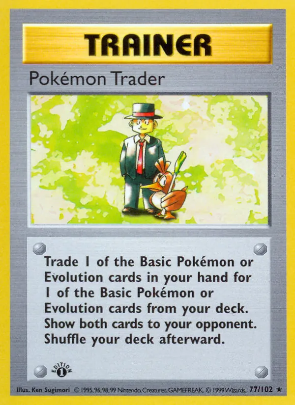 Pokemon Trader — Base Set (Shadowless) #077/102