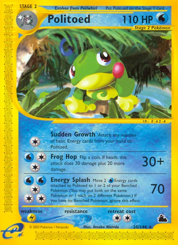 Politoed (25) — Skyridge #025/144