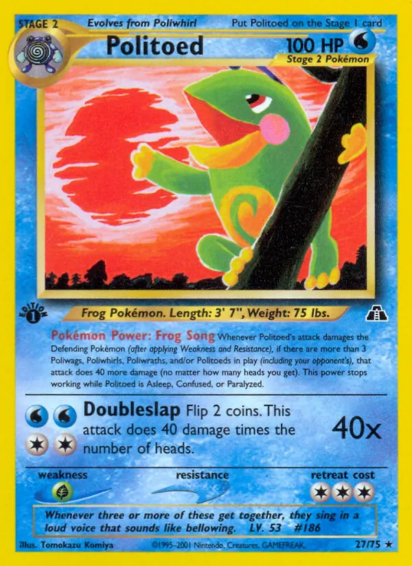 Politoed (27) — Neo Discovery #27/75