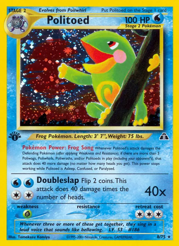 Politoed (8) — Neo Discovery #08/75