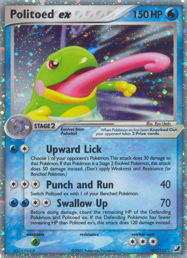 Politoed ex — Unseen Forces #107/115