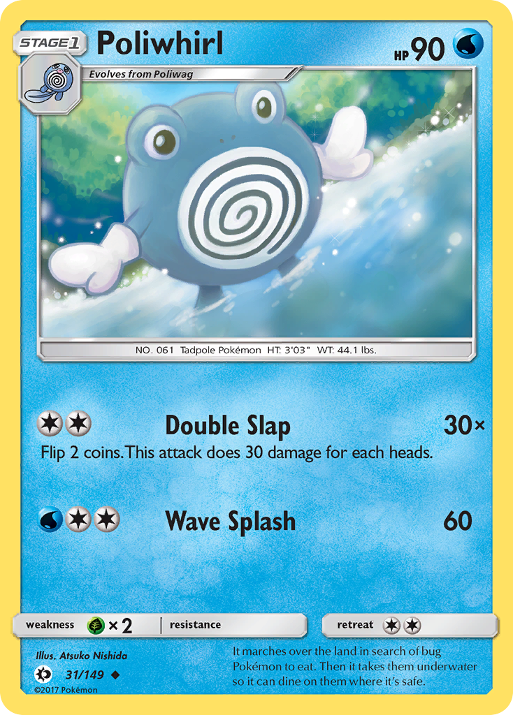 Poliwhirl — SM Base Set #31/149