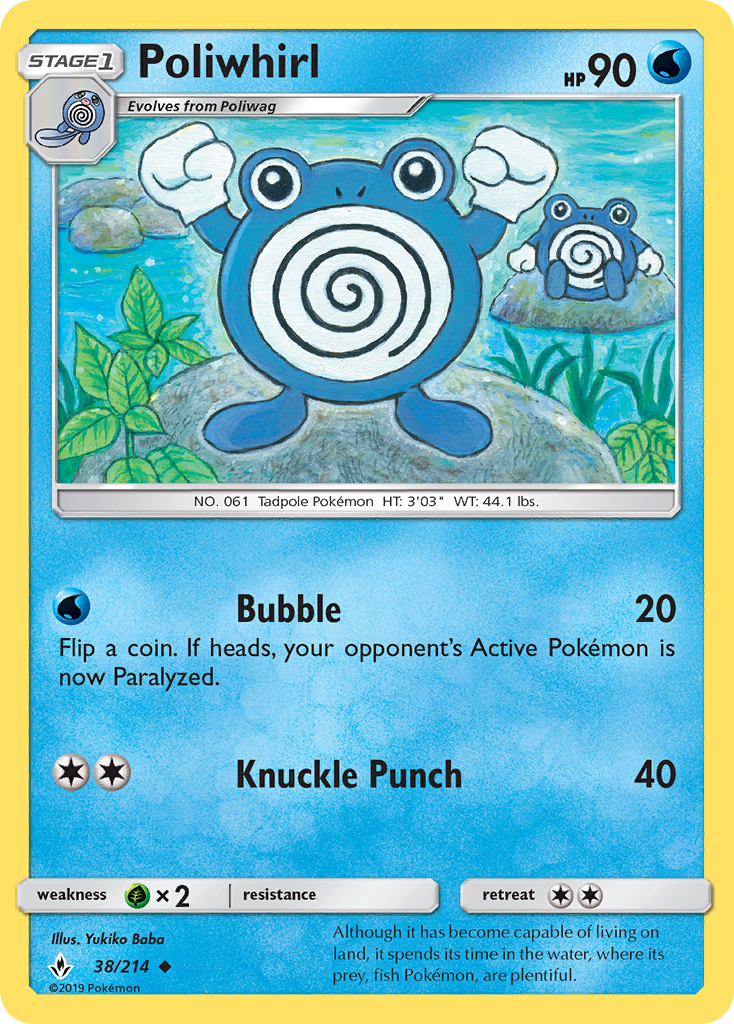 Poliwhirl — SM - Unbroken Bonds #38/214