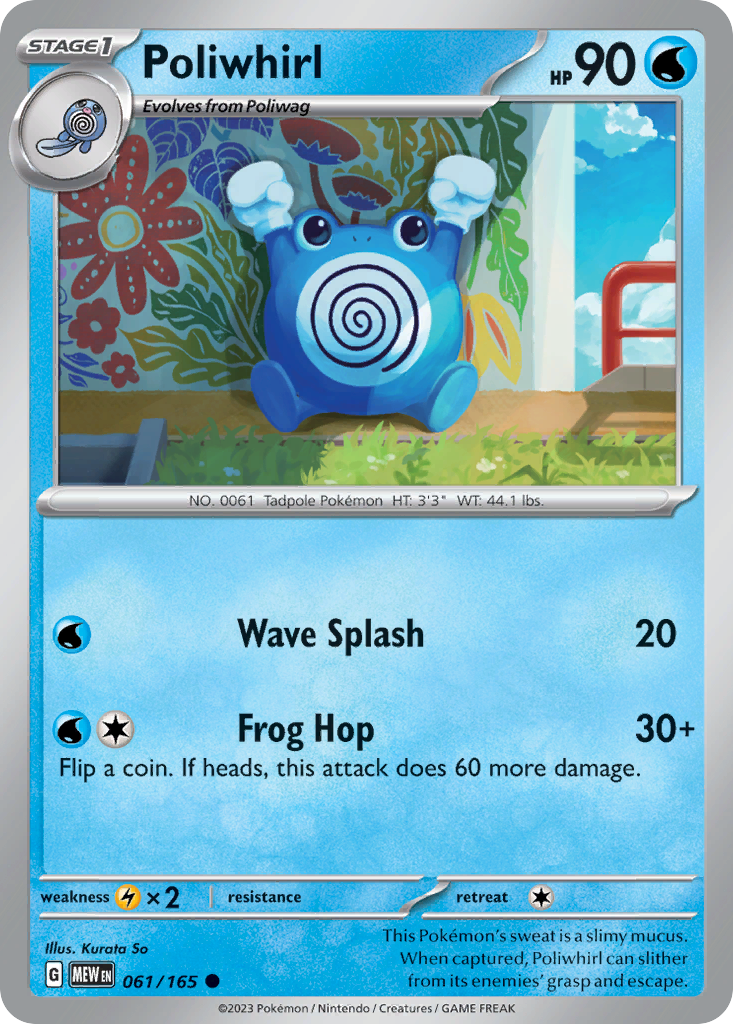 Poliwhirl — SV: Scarlet & Violet 151 #061/165