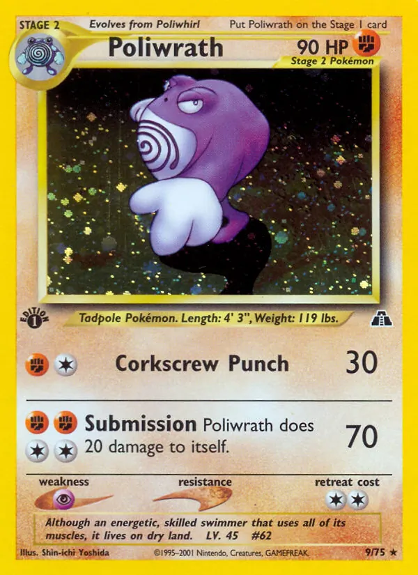 Poliwrath (9) — Neo Discovery #09/75