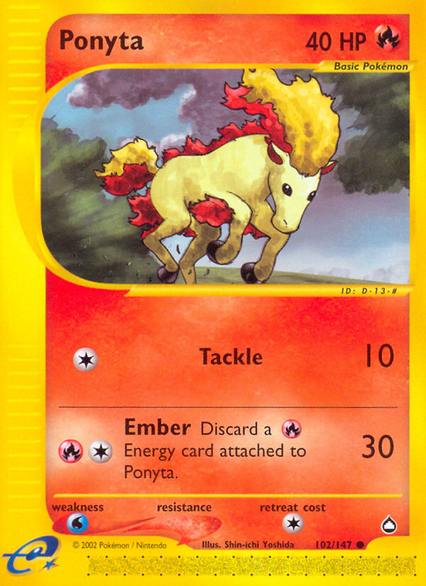 Ponyta — Aquapolis #102/147