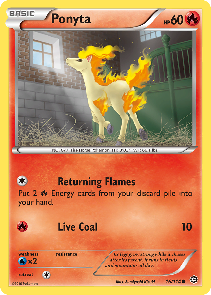 Ponyta — XY - Steam Siege #16/114