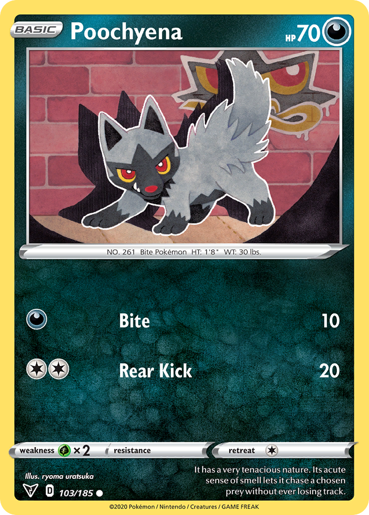 Poochyena — SWSH04: Vivid Voltage #103/185