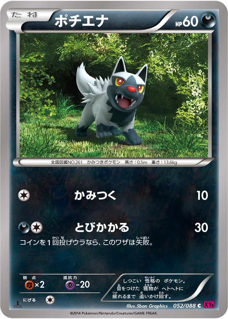 Poochyena — XY4: Phantom Gate #052/088