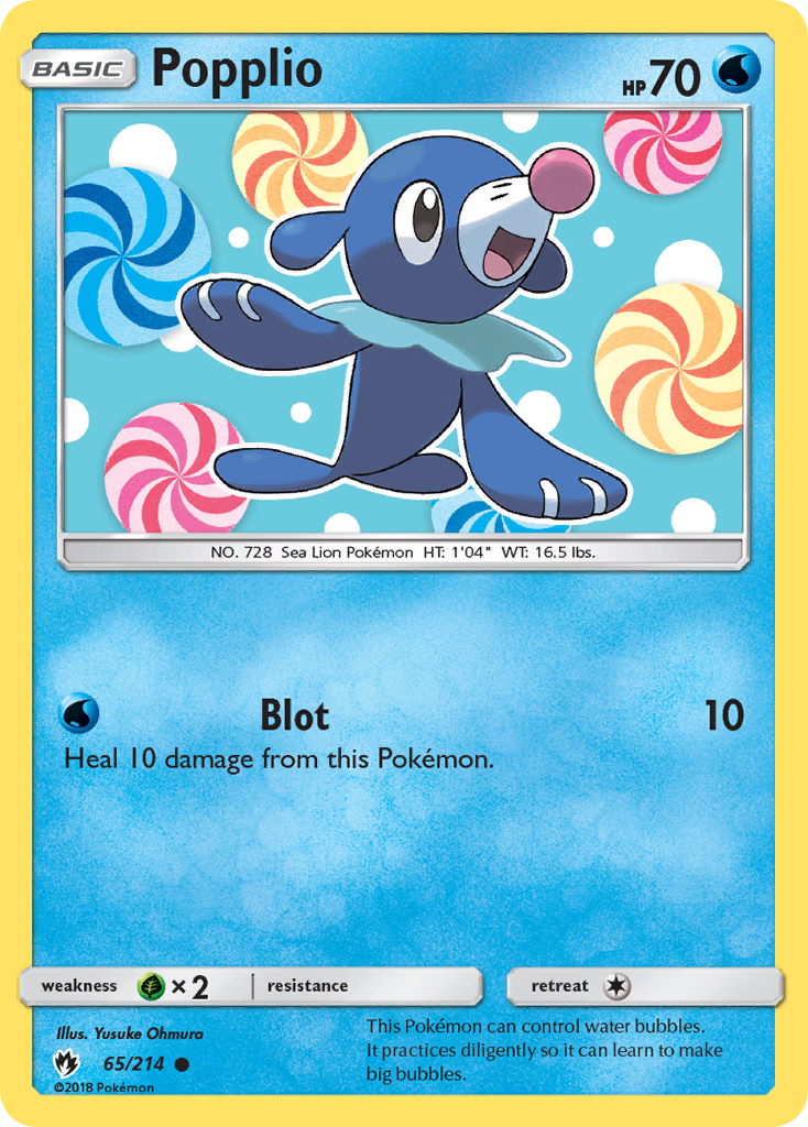 Popplio (65) — SM - Lost Thunder #65/214