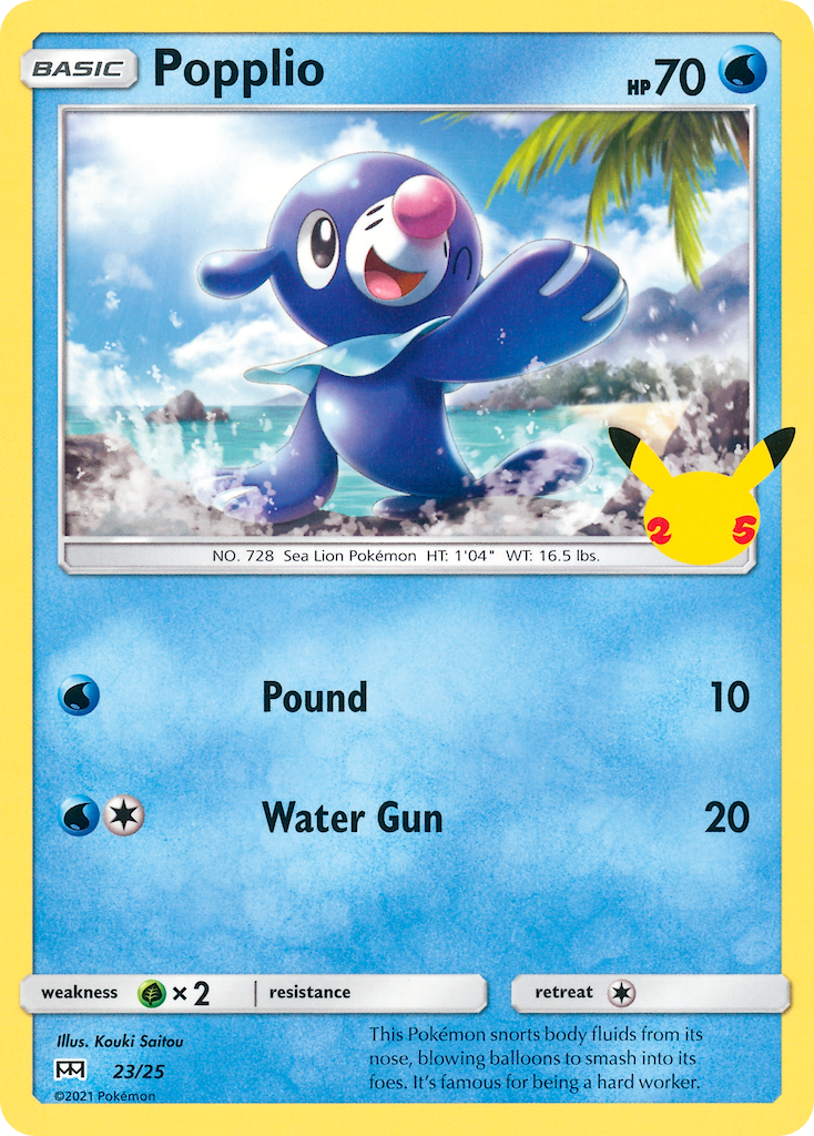 Popplio — McDonald's 25th Anniversary Promos #023/025