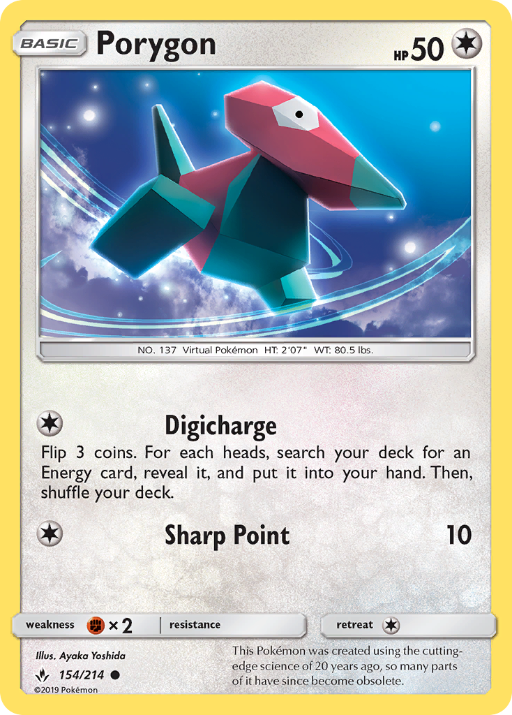Porygon (154) — SM - Unbroken Bonds #154/214