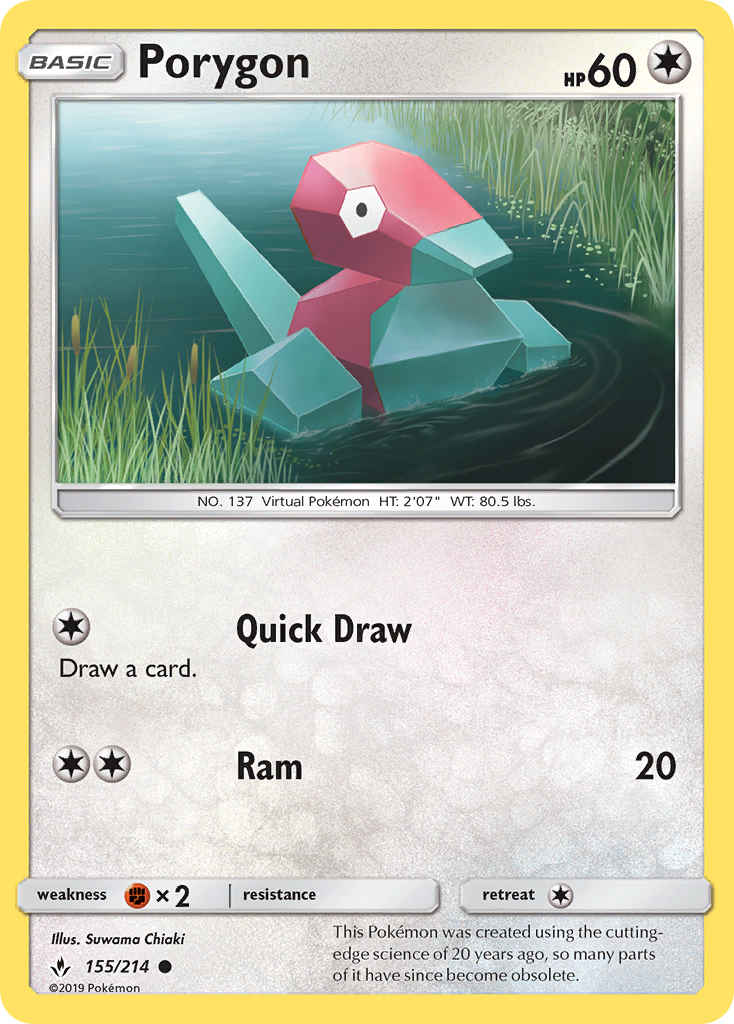 Porygon (155) — SM - Unbroken Bonds #155/214