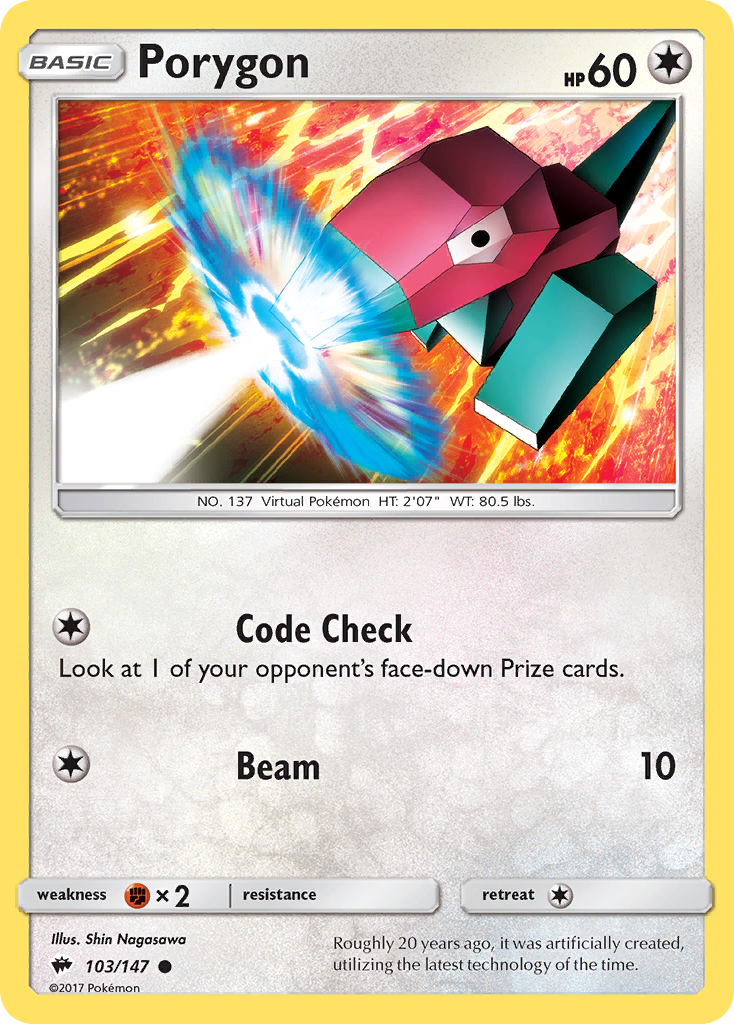 Porygon — SM - Burning Shadows #103/147