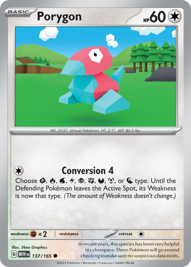 Porygon — SV: Scarlet & Violet 151 #137/165