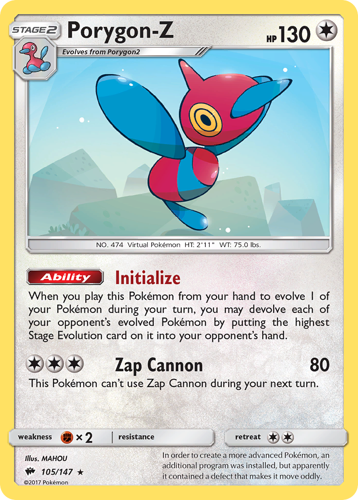 Porygon-Z — SM - Burning Shadows #105/147