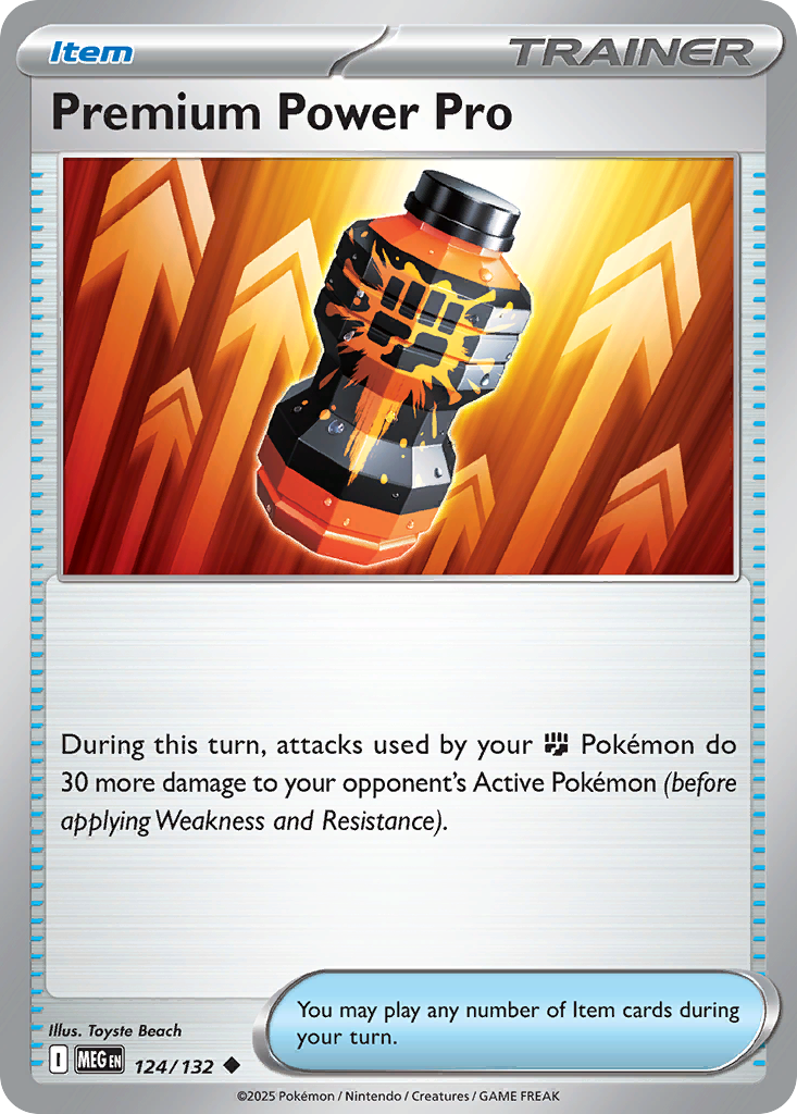 Premium Power Pro — Prize Pack Series Cards #124/132