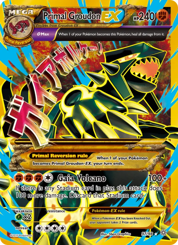 Primal Groudon EX — Jumbo Cards #097/098