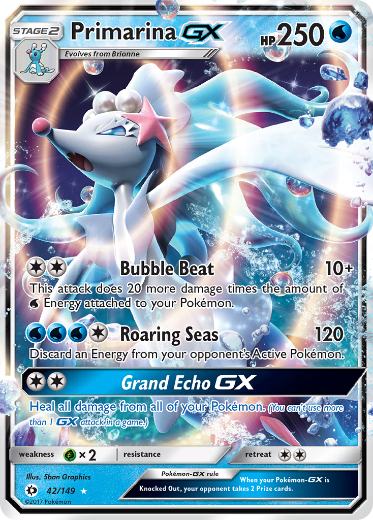 Primarina GX — SM Base Set #42/149