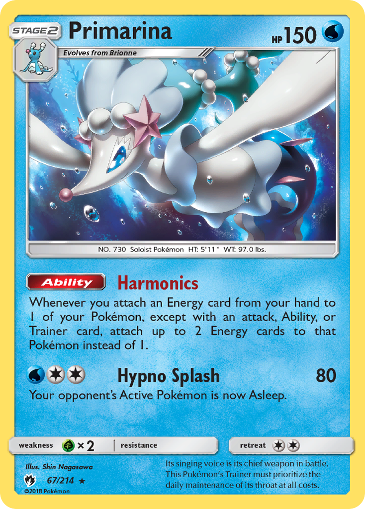 Primarina — SM - Lost Thunder #67/214