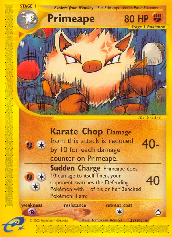 Primeape — Aquapolis #029/147
