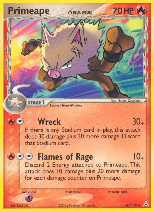 Primeape (Delta Species) — Holon Phantoms #50/110