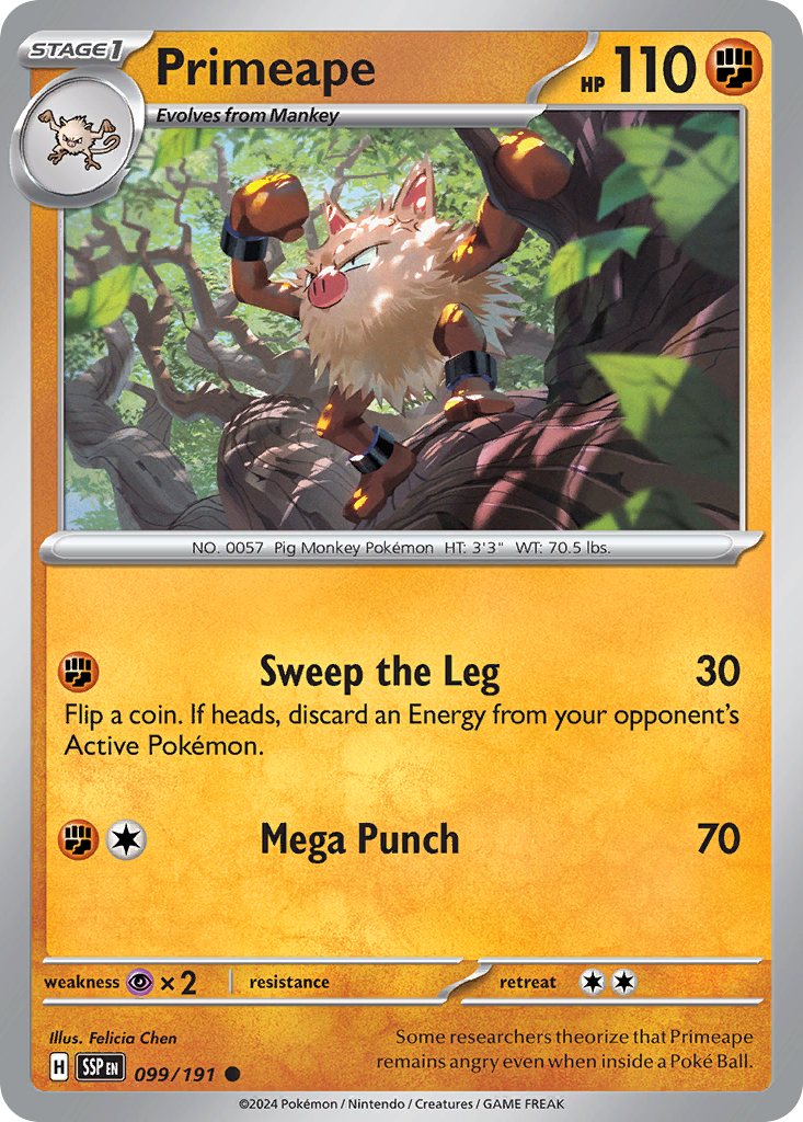 Primeape — SV08: Surging Sparks #099/191
