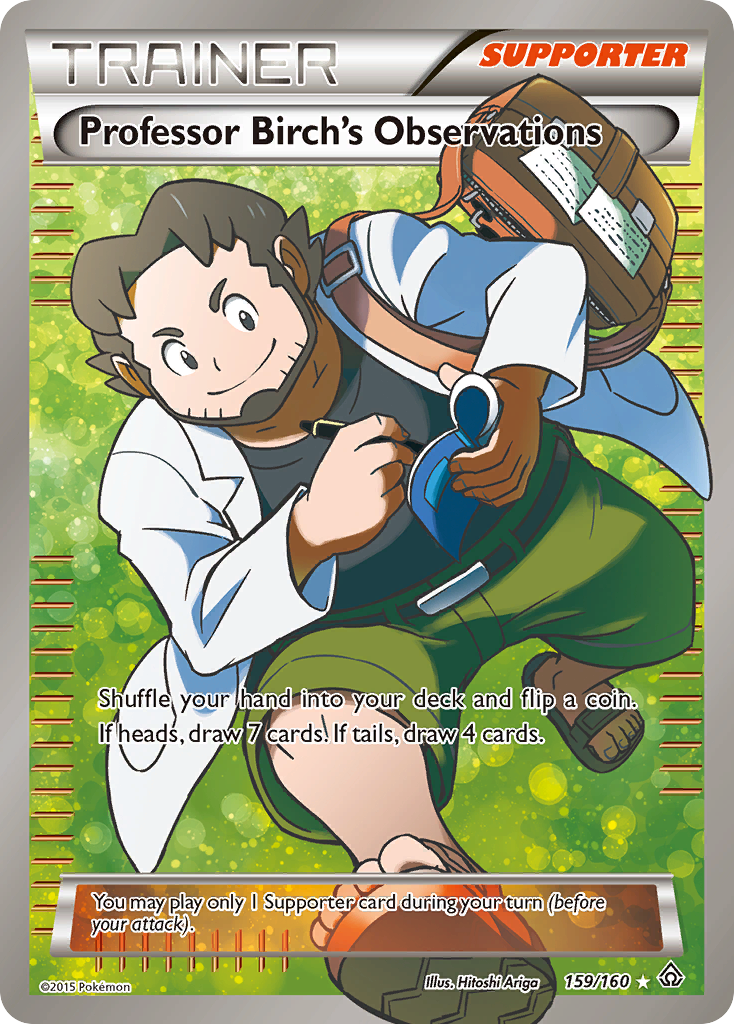 Professor Birch's Observations (159 Full Art) — XY - Primal Clash #159/160