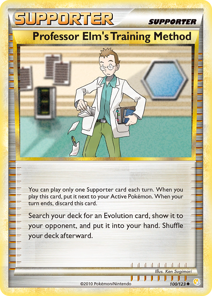 Professor Elm's Training Method — HeartGold SoulSilver #100/123
