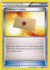 Professor's Letter (Sylveon) — XY Trainer Kit: Sylveon & Noivern #28/30