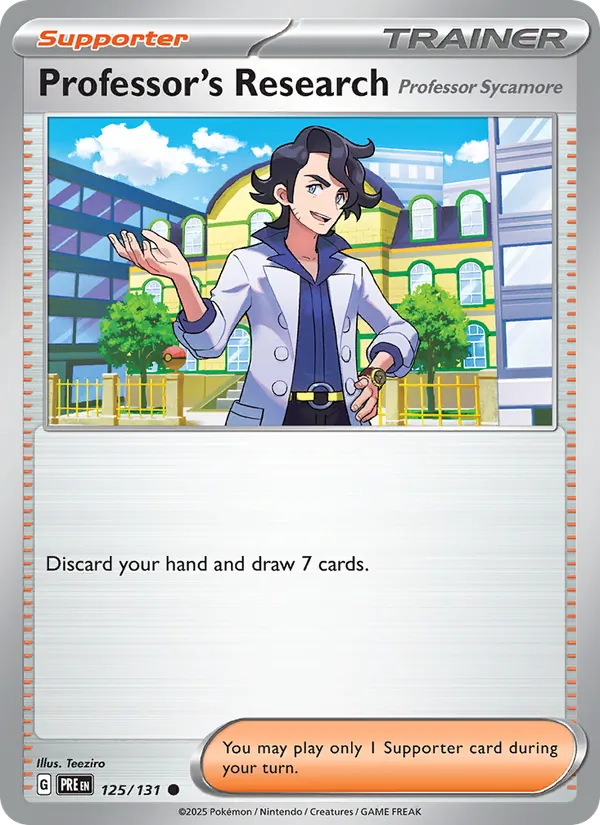 Professor's Research [Professor Sycamore] (Poke Ball Pattern) — SV: Prismatic Evolutions #125/131
