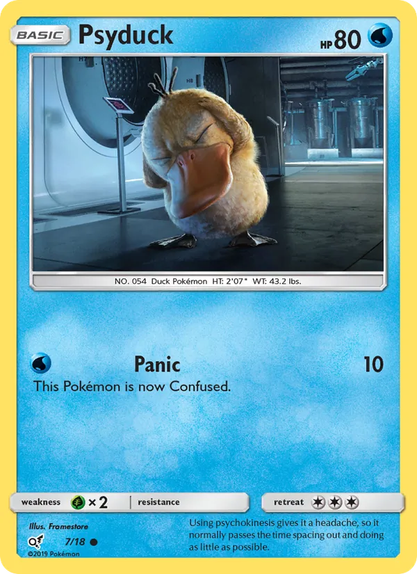 Psyduck (Holo Common) — Detective Pikachu #7/18