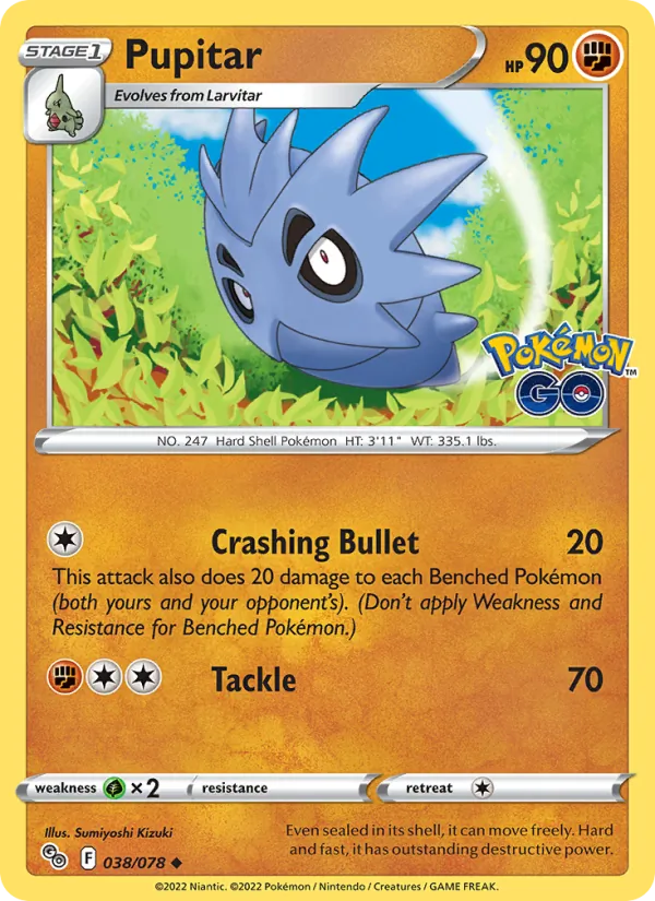 Pupitar — Pokemon GO #038/078