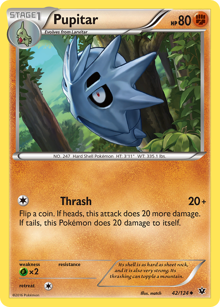 Pupitar — XY - Fates Collide #42/124