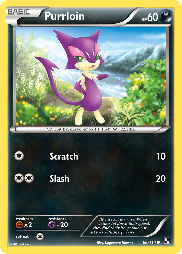 Purrloin — Black and White #66/114