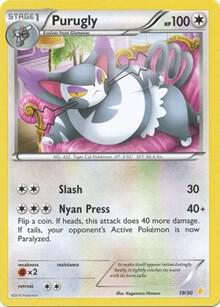 Purugly (19) — XY Trainer Kit: Pikachu Libre & Suicune #19/30