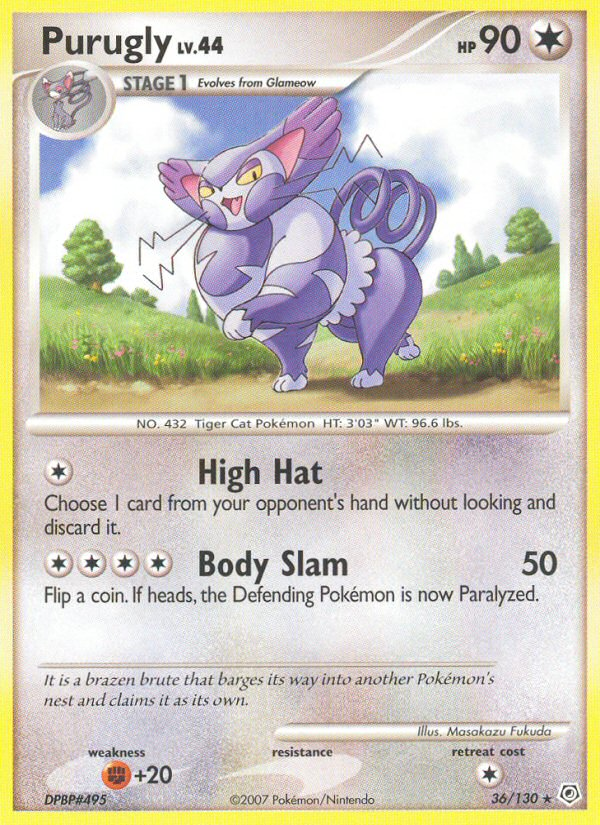 Purugly — Diamond and Pearl #36/130