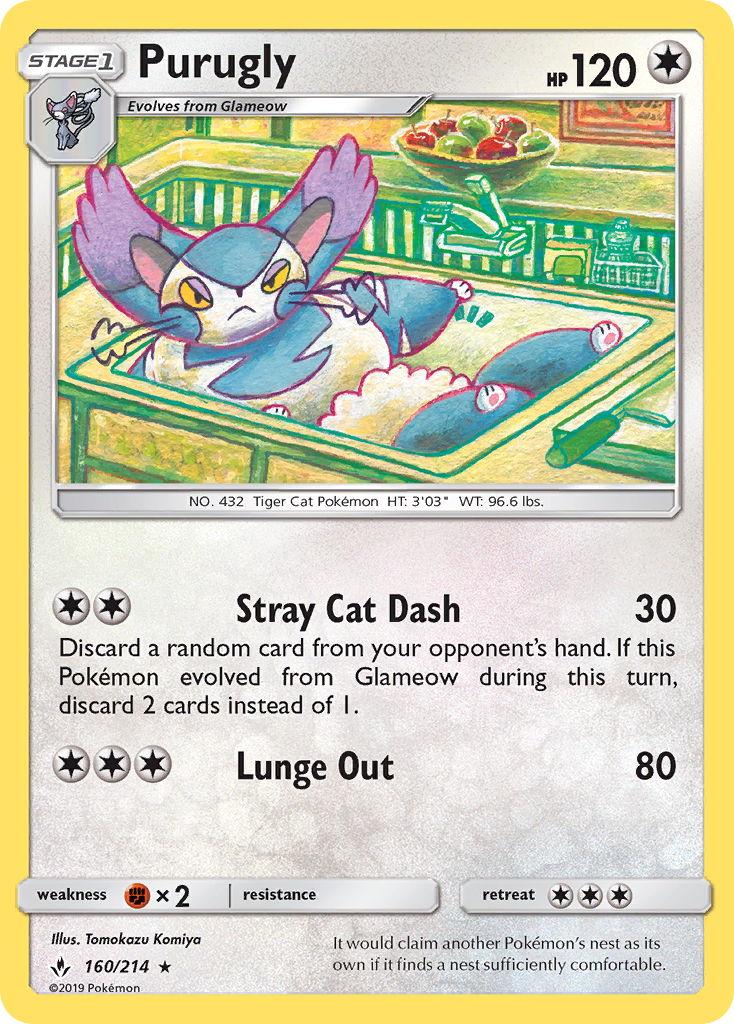 Purugly — SM - Unbroken Bonds #160/214