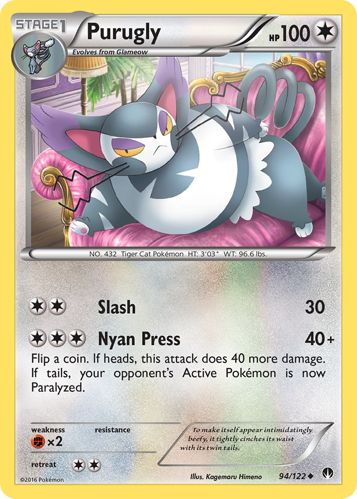 Purugly — XY - BREAKpoint #94/122