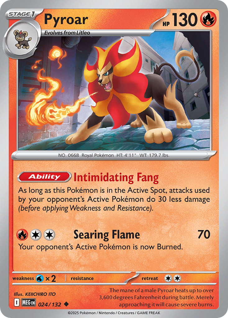 Pyroar — ME01: Mega Evolution #024/132
