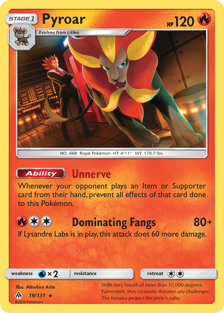 Pyroar — SM - Forbidden Light #19/131