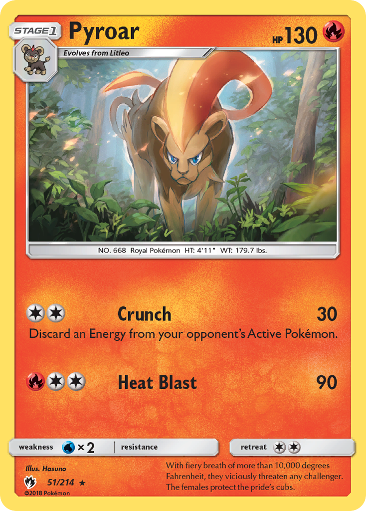 Pyroar — SM - Lost Thunder #51/214