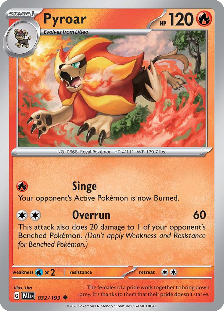 Pyroar — SV02: Paldea Evolved #032/193