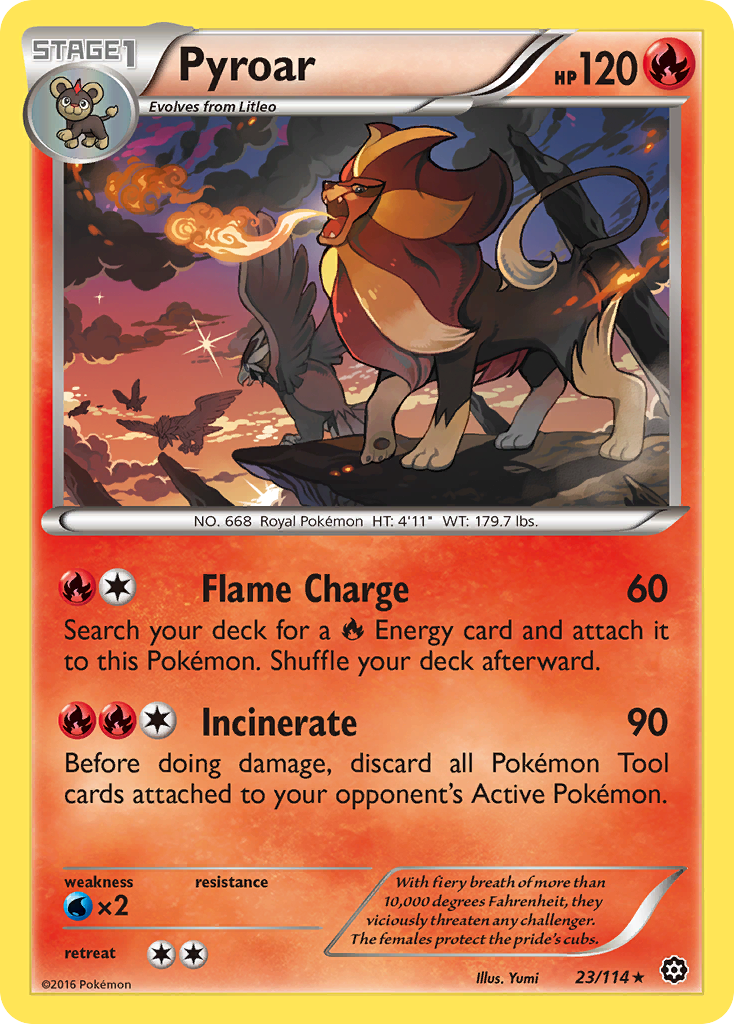 Pyroar — XY - Steam Siege #23/114