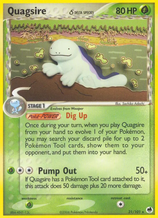 Quagsire (Delta Species) — Dragon Frontiers #21/101