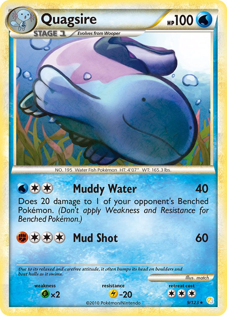 Quagsire — HeartGold SoulSilver #9/123