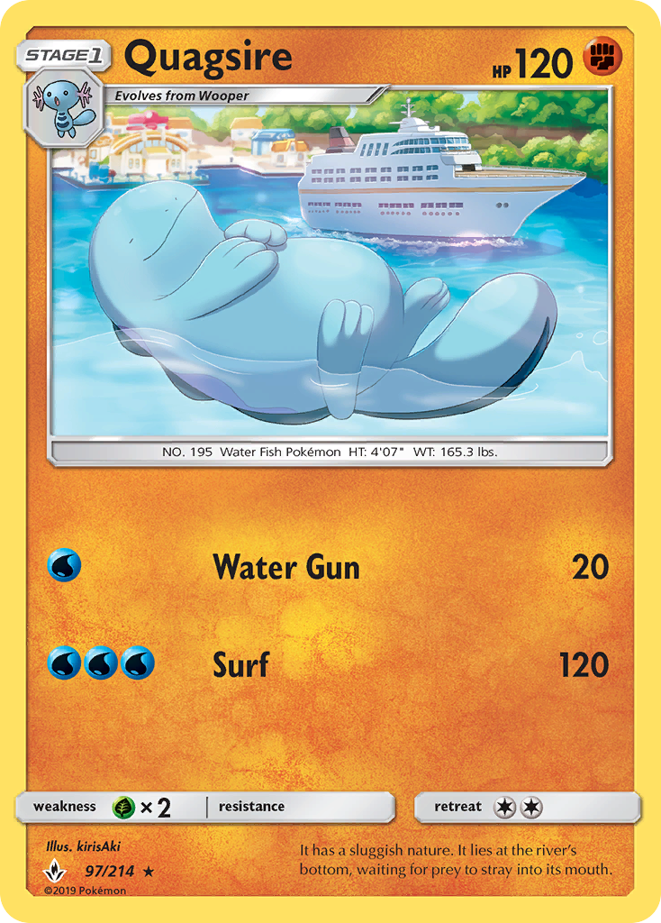 Quagsire — SM - Unbroken Bonds #97/214
