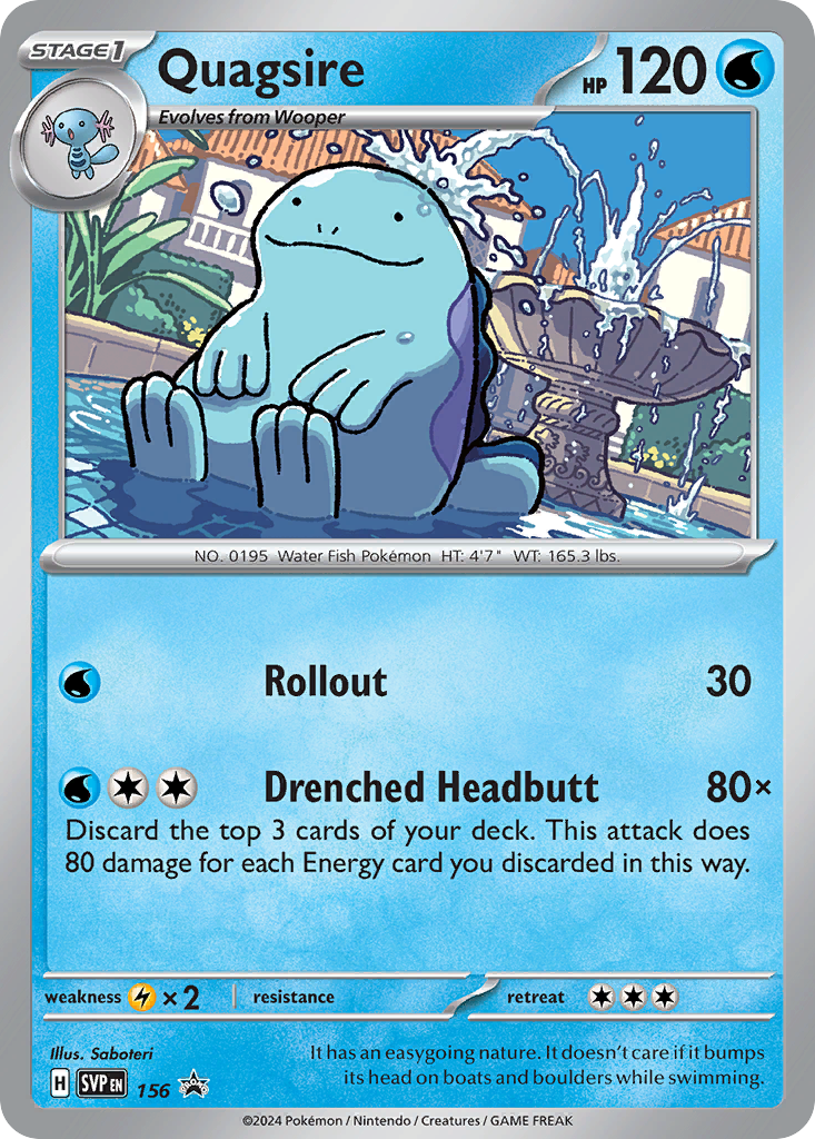 Quagsire — SV: Scarlet & Violet Promo Cards #156